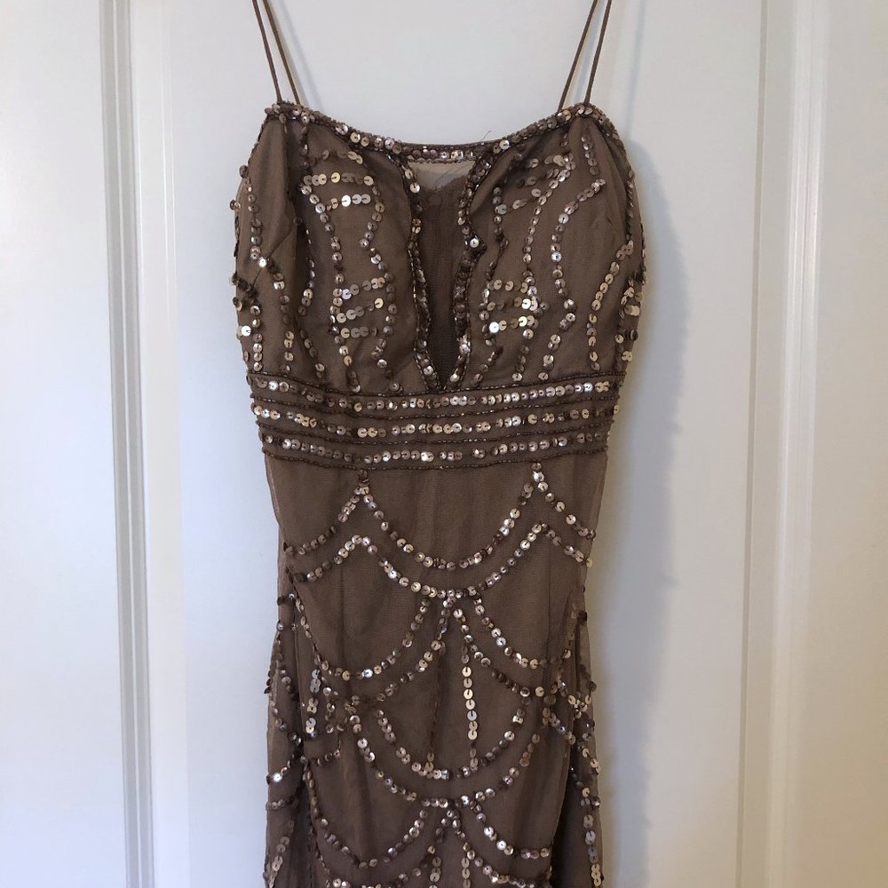 Scallop Sequin Dress